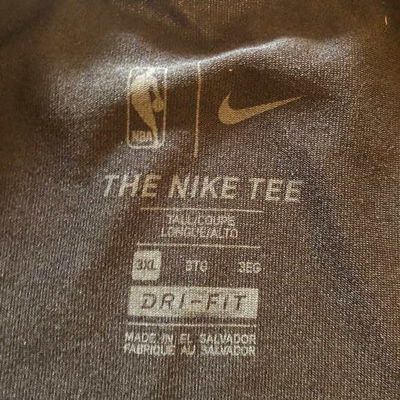 NBA Nike Mens Houston Rockets Black Red Engineered Basketball T Shirt 3XL Tall - Picture 5 of 6